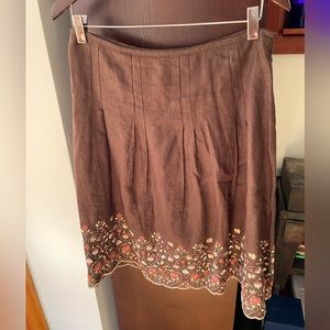 Ann Taylor embroidered skirt